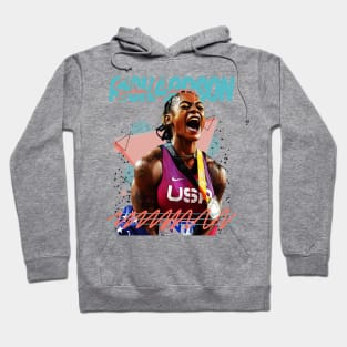 Retro Vintage sha carri richardson Fan Art Design Hoodie